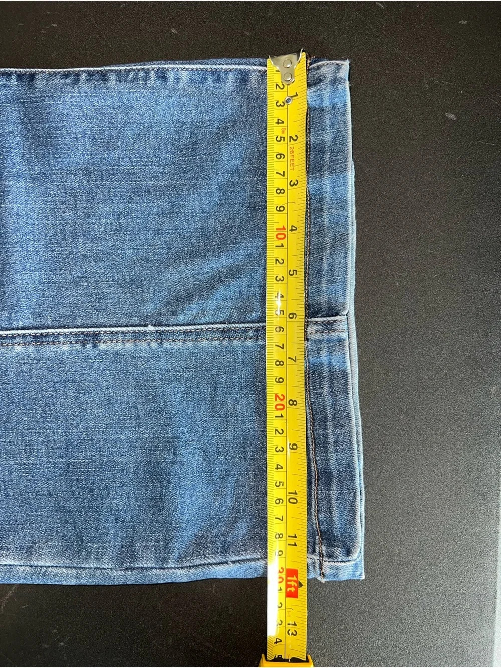 Kut from the Kloth Meg Front Seam High Waist Wide Leg Cropped Jeans - Picture 7 of 8